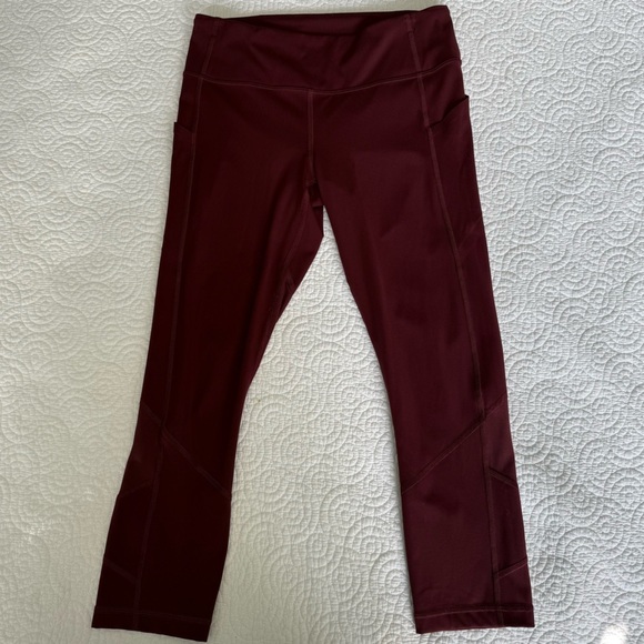 Lululemon Athletica Burgundy Leggings - Picture 10 of 10